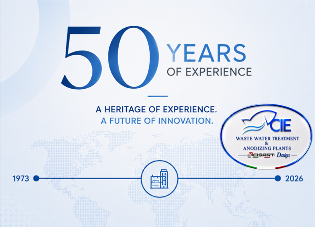 CISART and CIE SpA - 50 years of anodizing technology experience